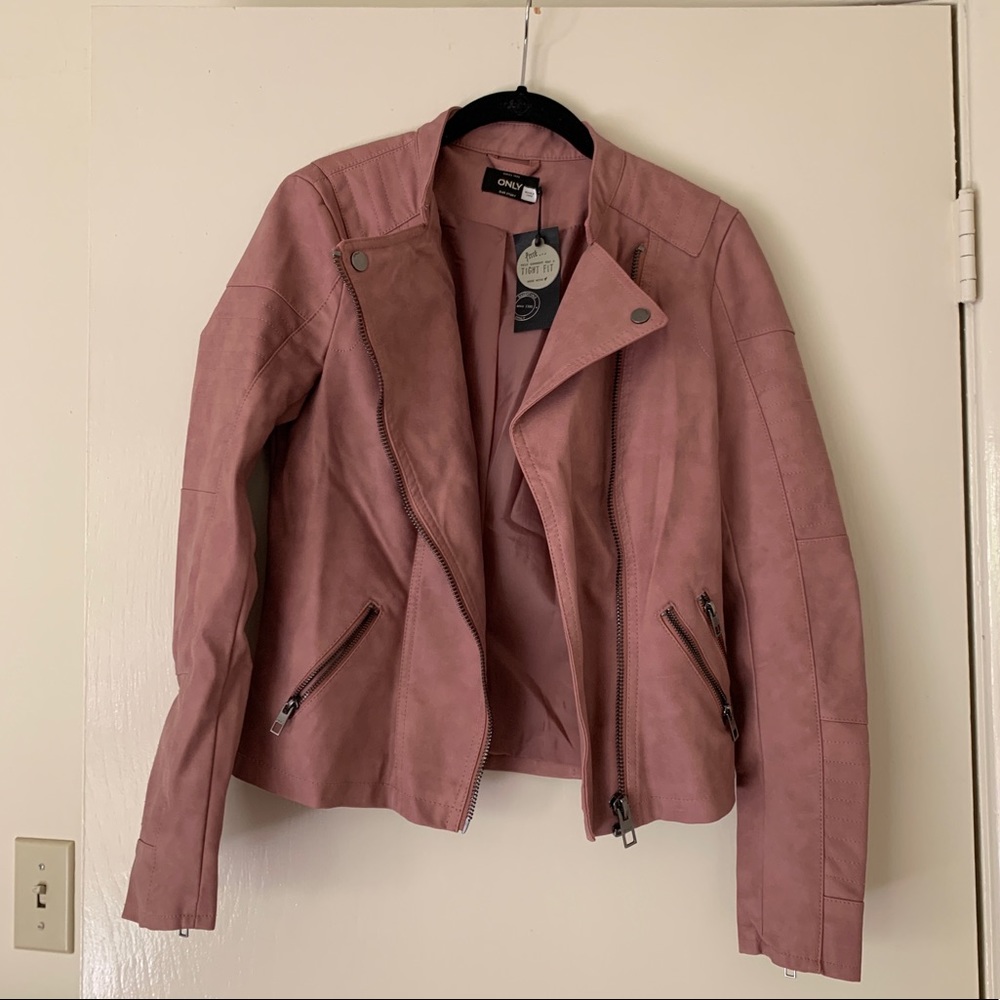 Pink Asos Leather Jacket